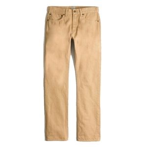 Men’s J. Crew “The Driggs” Denim. Camel. 32x32
